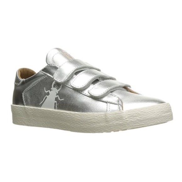 Fly London Shoes - Fly London Silver Bire Leather Sneaker